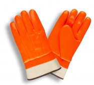 Orange Single Dipped Foam Insulated PVC Glove