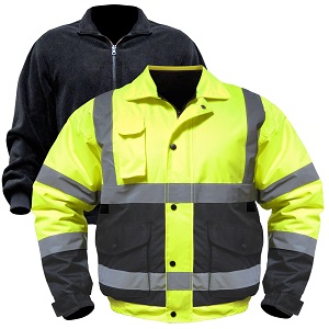 Utility Pro Wear Class III Bommer Jacket w/ Zip Out Fleece Liner