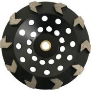 Arrow-Segment Diamond Cup Wheel