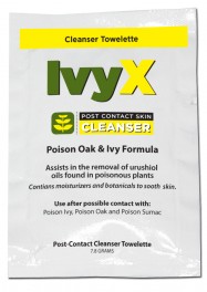 Towelette Foil Pack Single Dose – Ivy X Poison Oak & Ivy Cleanser