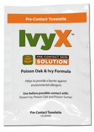 Ivy X Poison Oak & Ivy Pre-Contact-Towelette Foil Pack Single Dose
