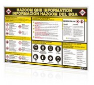 Haz-Com GHS Wall Chart English/Spanish