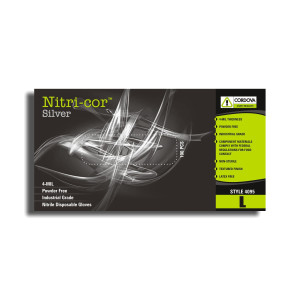 Nitri-Cor Silver™ 4-mil  Disposable Gloves